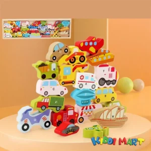 ABCD Car Cartoon Wooden Puzzles