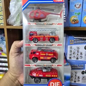 4Pcs Fire Vehicle Set