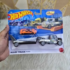 Hot Wheels Alloy Truck with Sports Car