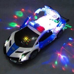 Police Super Car with Light, Music & Auto Door Opening