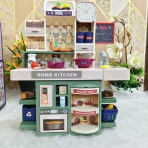 Kids Kitchen Play Set with Light, Sound & Water